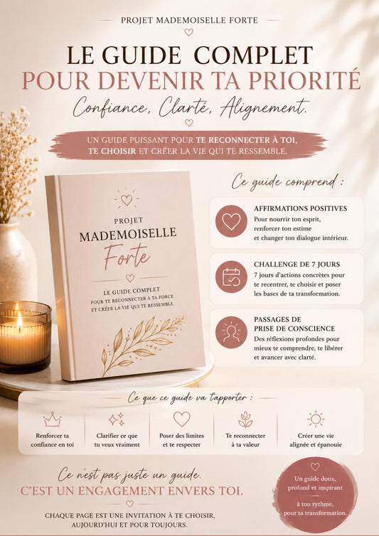 Tu n’es pas égoïste parce que tu penses enfin à toi