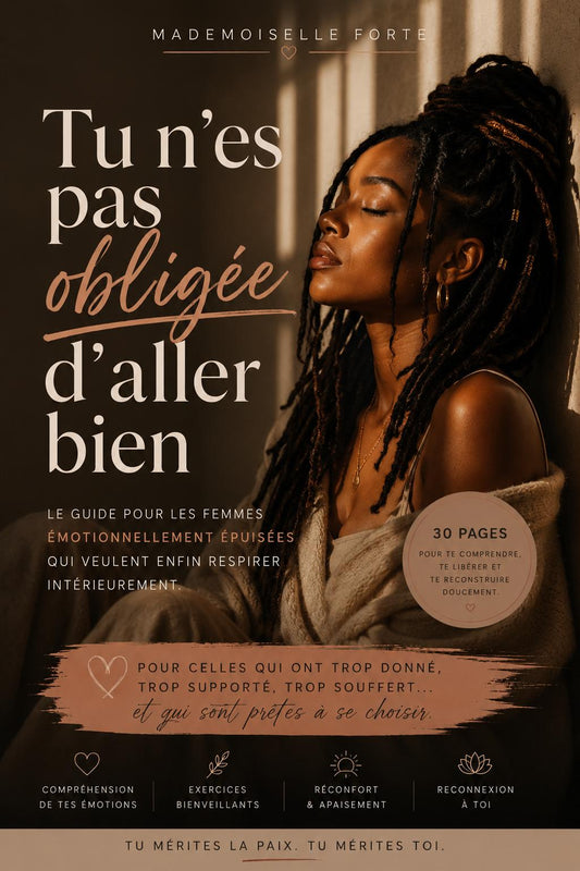 Tu t’es tellement habituée à souffrir que tu appelles ça “être forte”